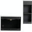 Meuble-lavabo mural 28 po avec lavabo en céramique et armoire d'appoint, porte