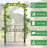 Tawanna 131cm W x 49cm D Metal Arbour Gate with Gate in Black