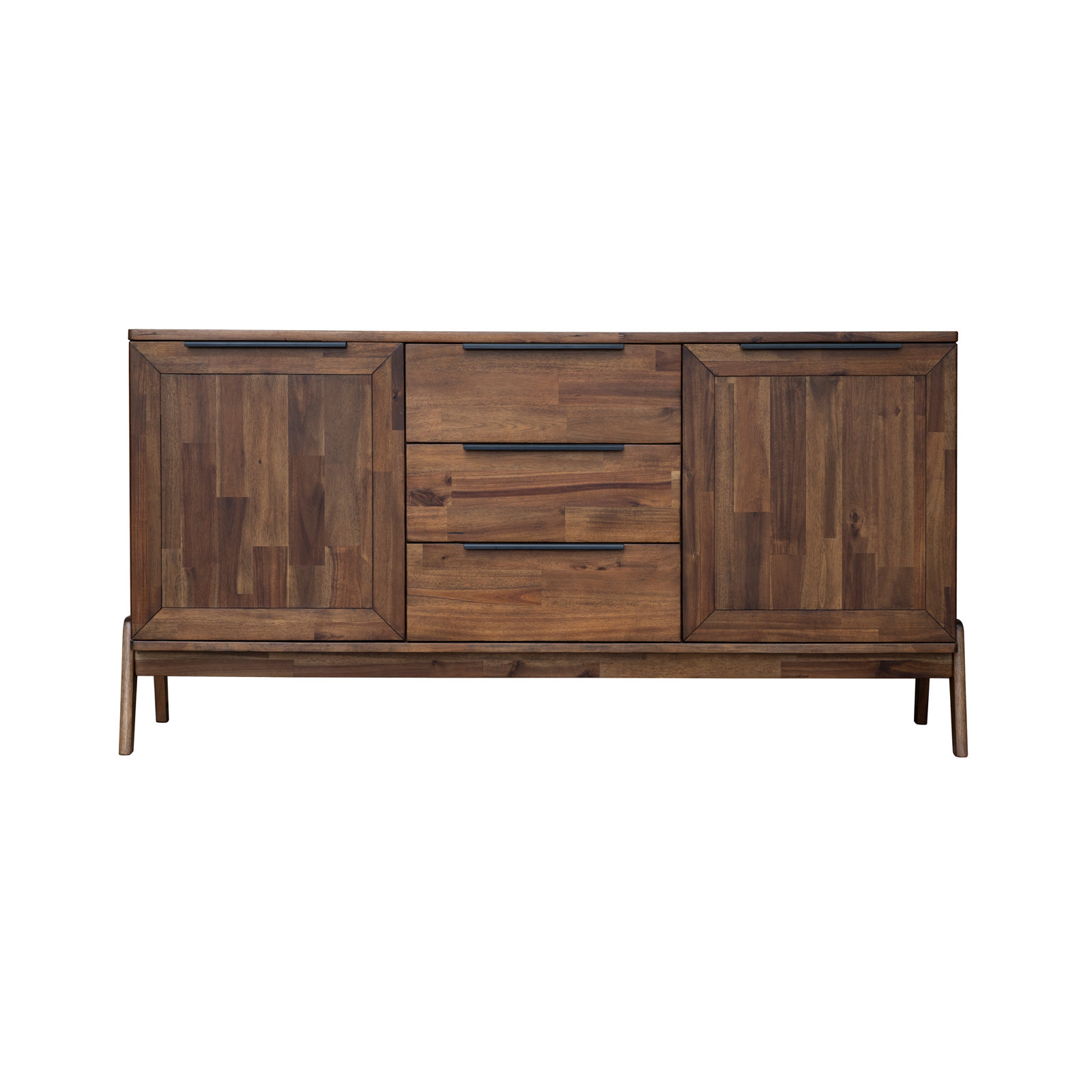 Vanfleet 63" 3-Drawer Acacia Wood Sideboard, Brown