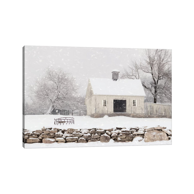 Virginia Snow Storm by Lori Deiter - Wrapped Canvas Print, 20.32 cm H x 30.48 cm W
