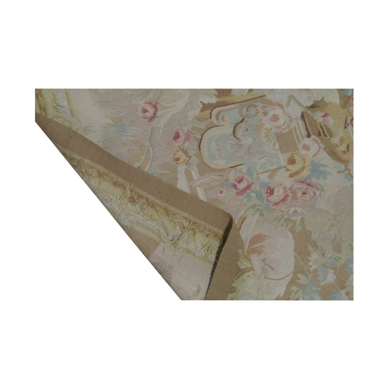 Tapis ivoire / beige noué à la main de haute qualité