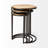 Solid Wood Top Nesting Tables End Table