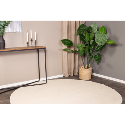 Round Mcdaniel Solid Colour Hand Woven 200cm X 200cm Area Rug