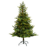 Lighted Artificial Spruce Christmas Tree