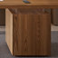 Bureau brun en bois massif rectangulaire avec 2 tiroirs-1139440854-1139440850
