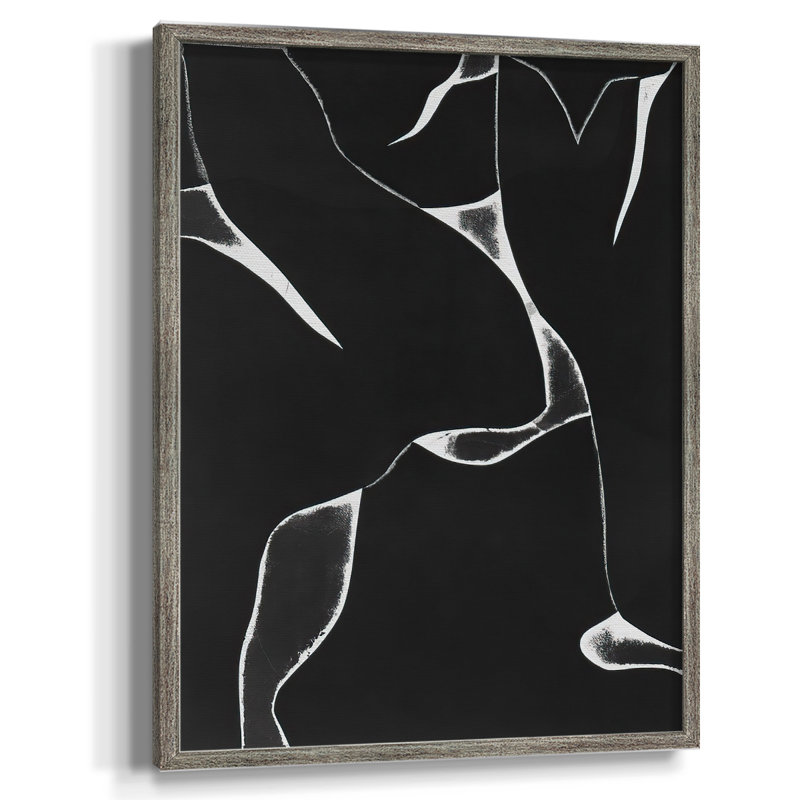 «Night Bloom II», reproduction encadrée - bois massif, H 21 po x l 17 po