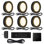 Ensemble de 6 luminaires sous-armoire avec gradateur câblé 12V 1,8W / pièce pour armoire de cuisine