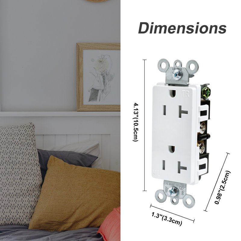 20 Tamper Resistant Duplex Outlet