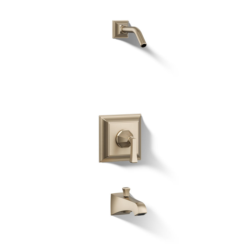 Ensemble de garniture de baignoire et douche Rite-Temp avec poignée levier et bec Deco, sans pomme de douche