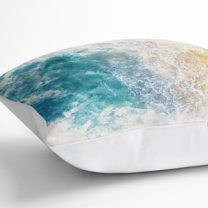 Square Throw Cushion, White, 40cm H x 40cm W x 15cm D
