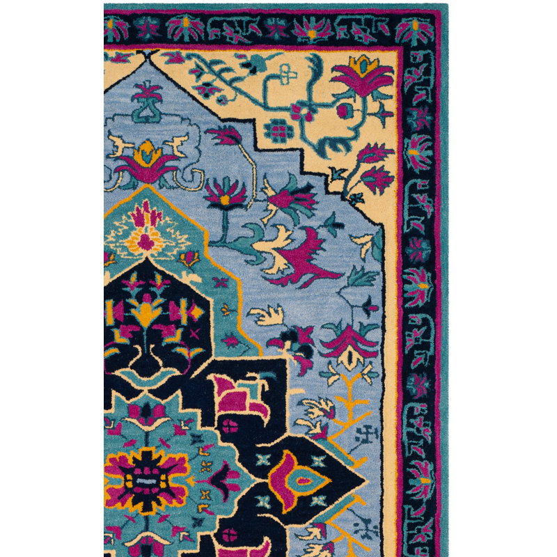Tapis oriental en laine touffeté à la main Blokzijl, Rectangle 5 pi x 8 pi