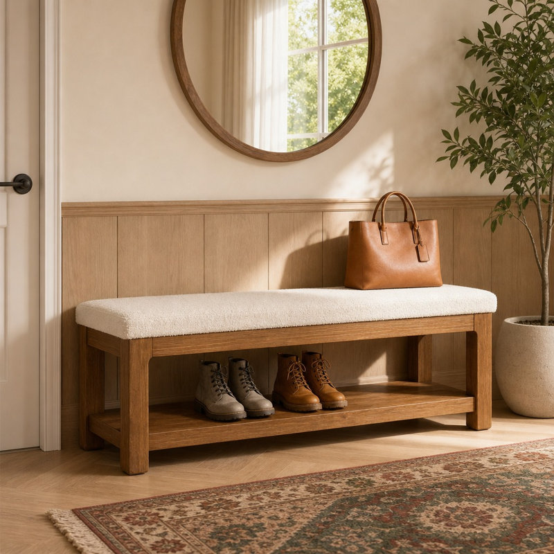 Solid Wood Bench