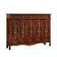 Banc de rangement en bois manufacturé brun