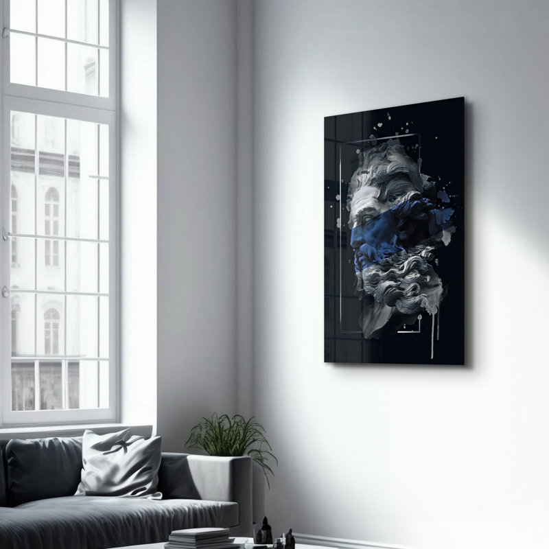 Élégante peinture murale en verre trempé de 13,8 po x 21,7 po | 100% verre trempé, épaisseur: 0,16 pouce | Imprimé UV pour des couleurs éclatantes | Parfait pour la décoration intérieure, le salon et les espaces de bureau