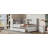 Twin Size Wood Daybed With Storage Shelves, USB And Trundle, White-757035018