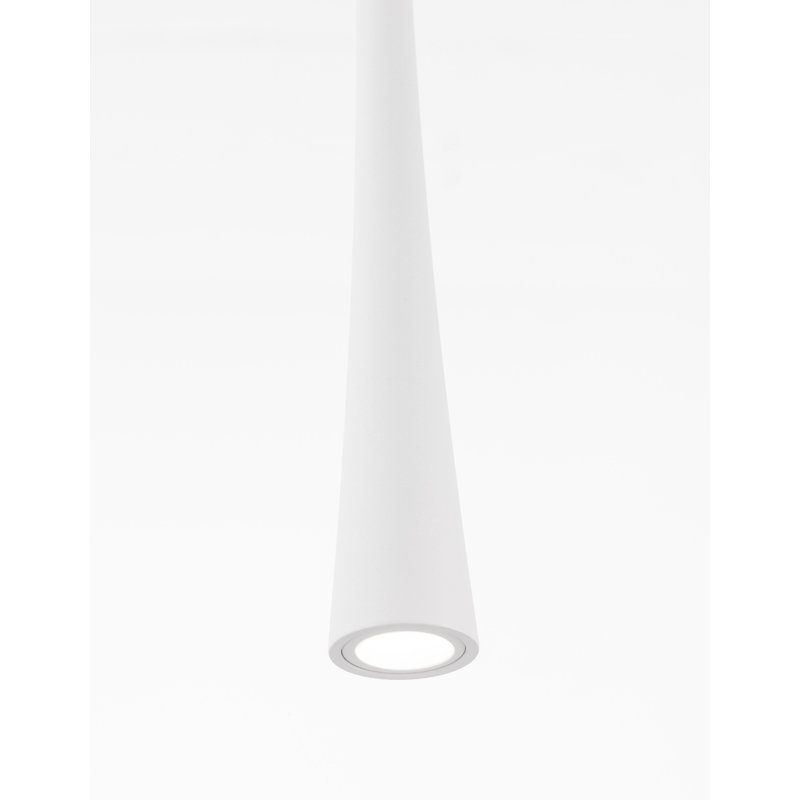 1 - Light LED Cone Pendant, White