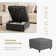 Fauteuil d'appoint de 38 po de large avec rangement sous le siège Tienna