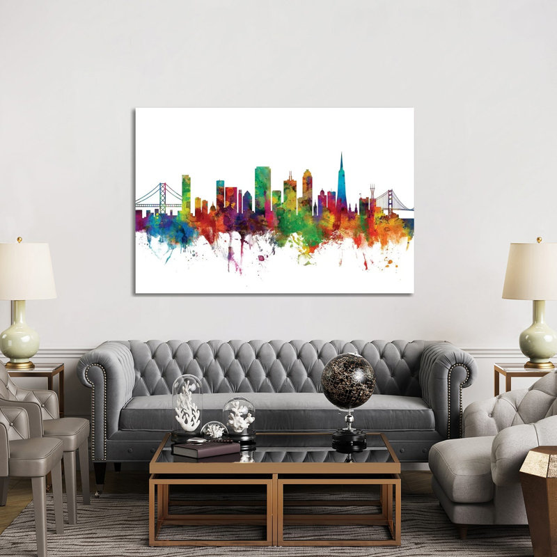 San Francisco, California Skyline by Michael Tompsett - Wrapped Canvas Gallery-Wrapped Canvas Giclée, 152.5 cm H x 101.5 cm W