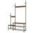 Industrial 3 - in - 1 Rustic Brown Hall Tree Rack & Shoe Bench