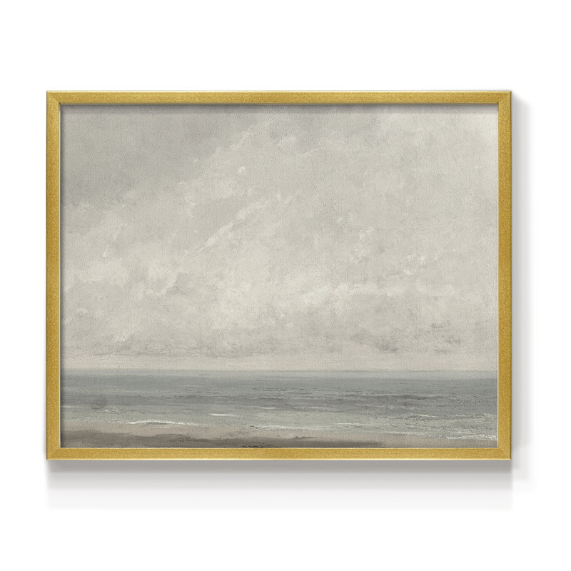 Paysages rétro-CCXCI-impression encadrée - réaménageable, H 16 po x l 20 po, Doré