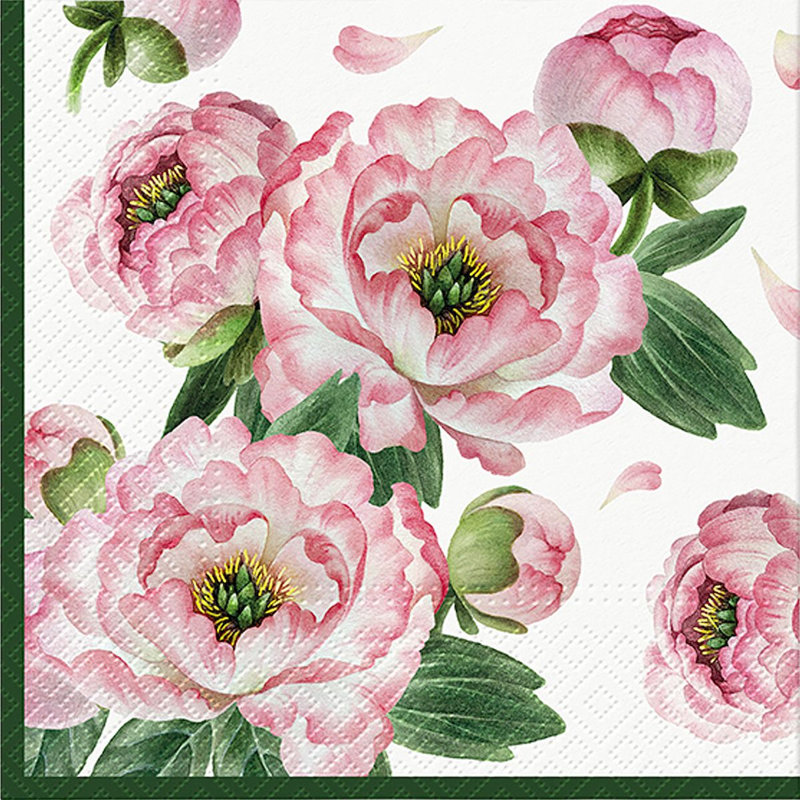 Grandes serviettes charmantes en fleurs