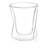 JoyJolt Lacey Double Wall Whiskey Glass, 10oz