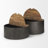 Kenzie Nested Drum Coffee Tables with Storage, Mango Wood Top & Metal Base-1061085207-1061085197