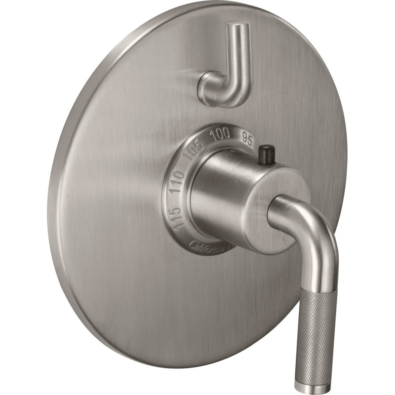 Descanso 2.5 GPM Styletherm 0.5" Thermostatic Shower System with Showerhead and Tub Spout, Satin Nickel