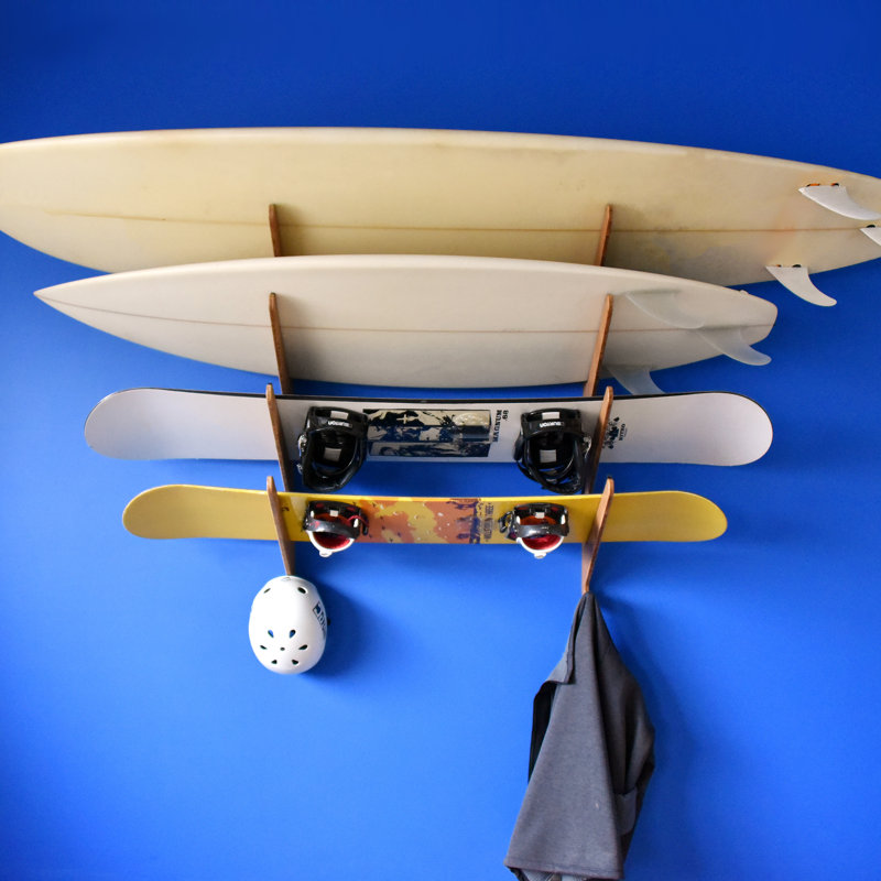 Kaua'i Adjustable Multi-Use Surfboard / Paddleboard Pack, 4 Tier, Birch
