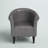 Liam Faux Leather Barrel Chair-1510817034