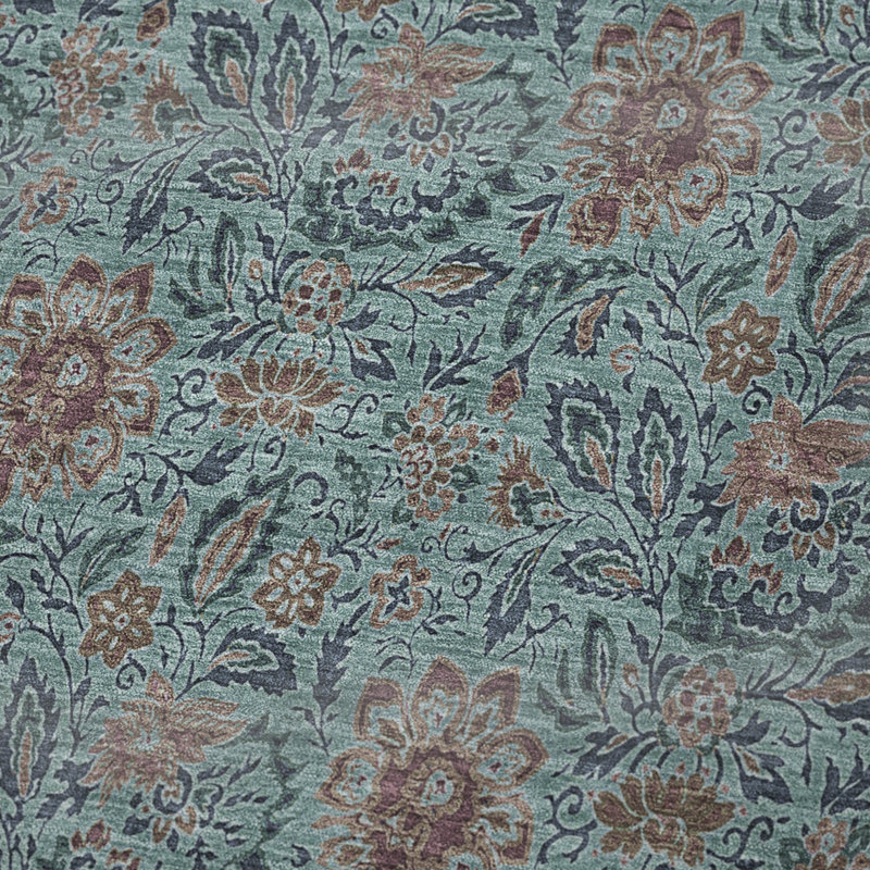 Jeté floral Sherpa ASB660 Addison, Sarcelle
