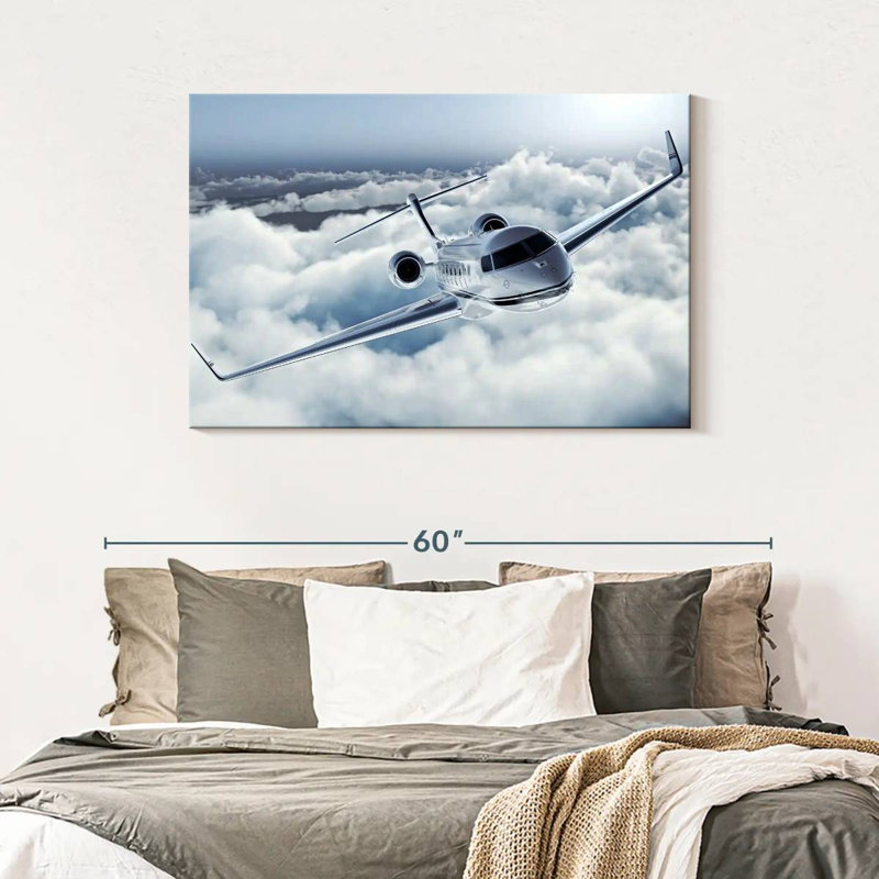 Mehar Flying Luxury Private Jet, 30" H x 45" W