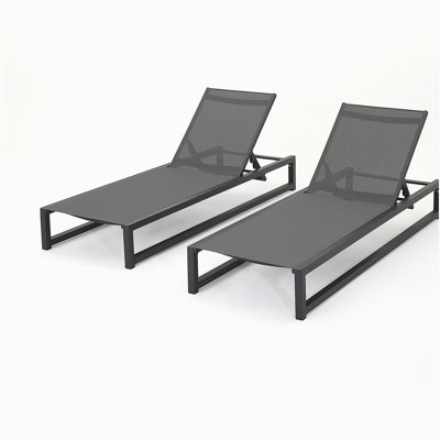Modesta Chaise Lounge,Set of 2
