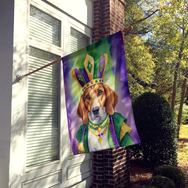 Drapeau du jardin du roi du Mardi gras anglais Setter anglais