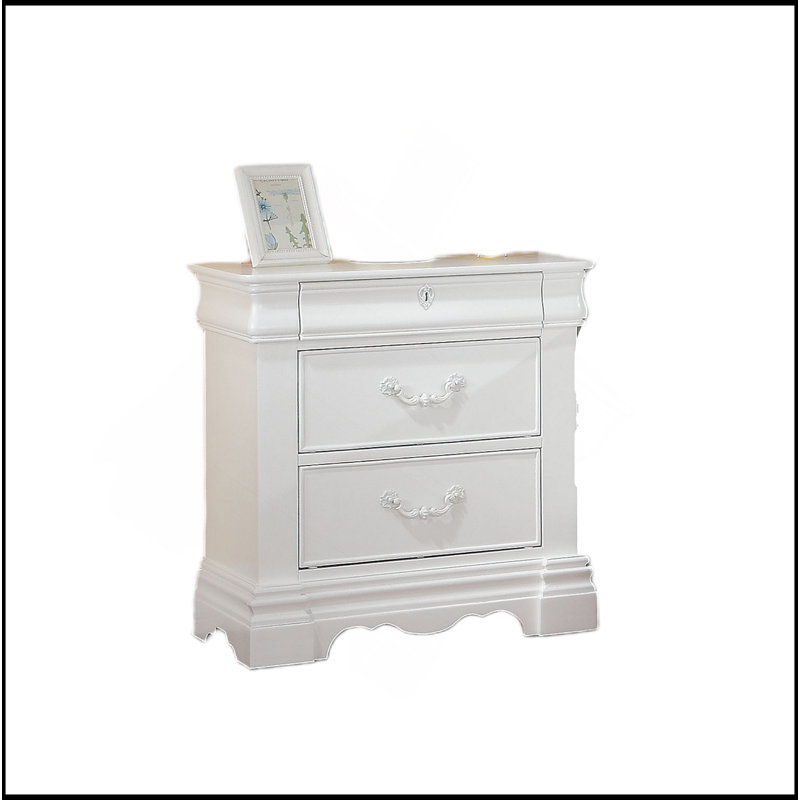 Table de chevet blanche