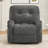 Modern Chenille Swivel Rocking Gray Recliner-591923574