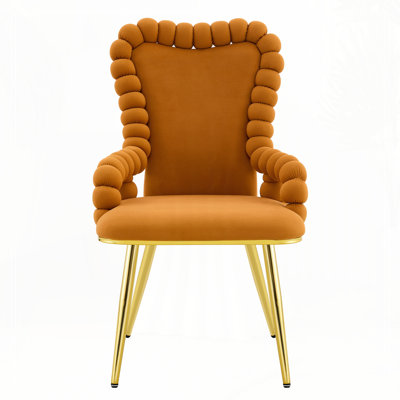 Velvet Dining Chairs with Gold Legs