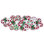 Glass Beads Embroidered Oval