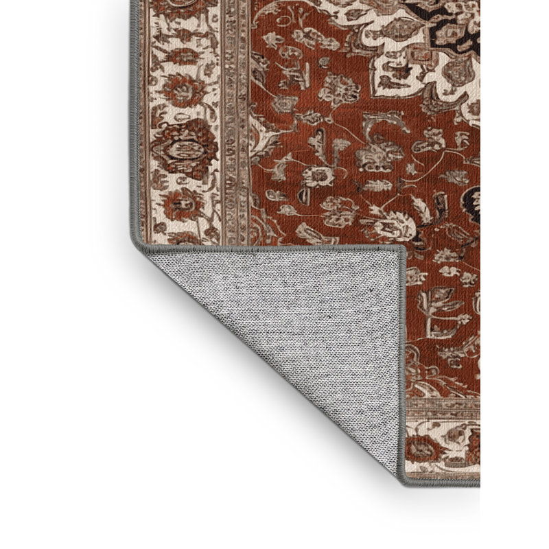 Machine Washable Persian Gray Area Rug, Square 8'