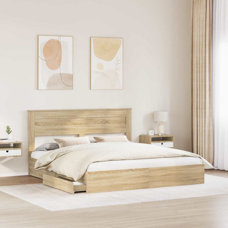 Bed, Sonoma Oak, Kingsize (5')