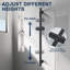 Black Shower Slide Bar System Handheld Shower with Adjustable Slide Bar and Hose-125187242