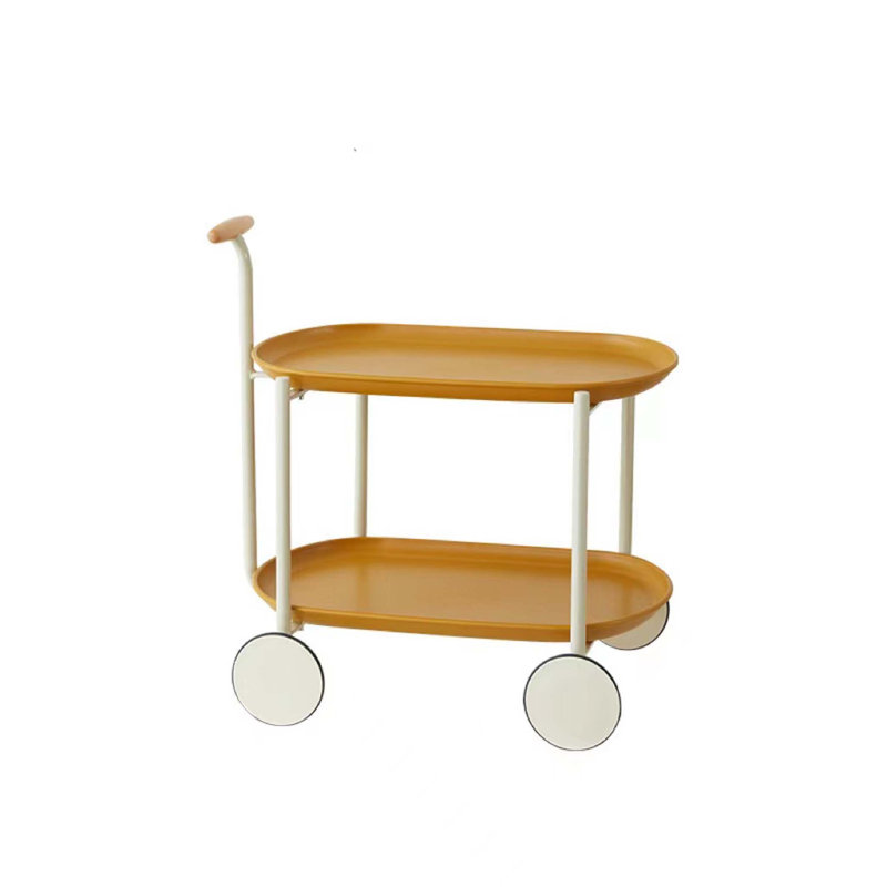Table basse mobile avec chariot et poussette