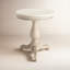 Danielle Marble 24" Pedestal Side Table-545122854