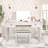 Mirrored Vanities Desk With Drawers, Bedroom Makeup Vanity Table Set With Mirror And Stool, Flip Up Dressing Table-752670867