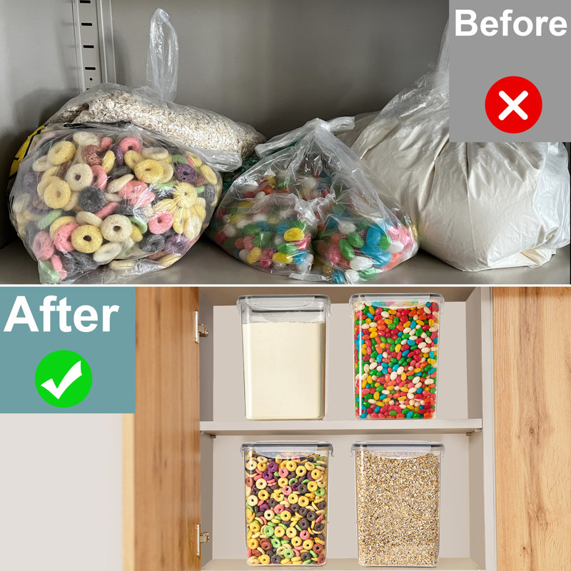  Airtight Food Storage Containers with Lids 2 Pack