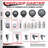 4-Piece Thermoplastic Rubber Caster Set