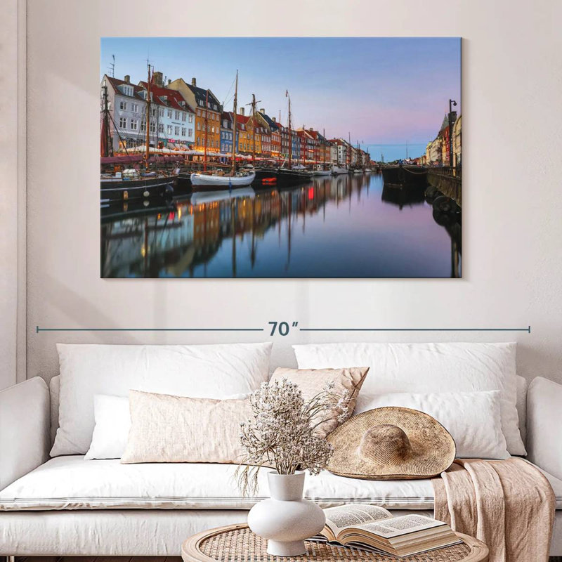 Nouveau port Tergel Nyhavn, H 34 po x l 51 po