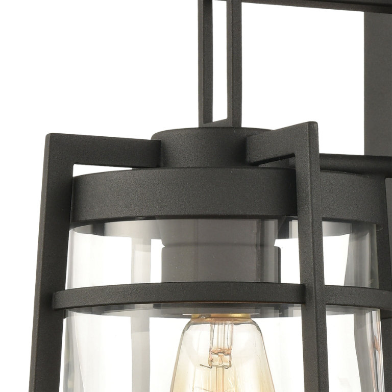 Applique murale 1 lumière Aletza ELK Lighting Copley en noir mat et tremble