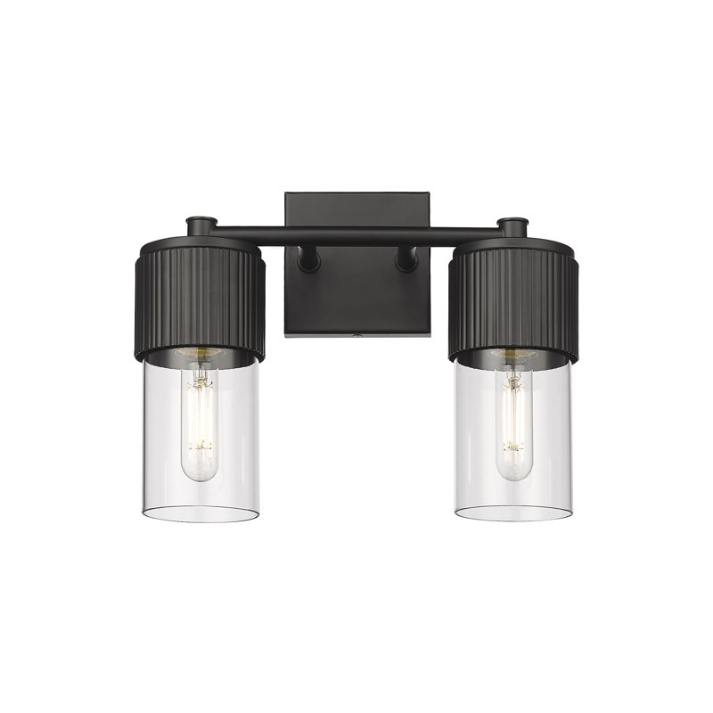 Lurenda 2 - Light Dimmable Vanity Light, Clear, Matte Black