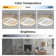 Nubble 20" Boho Caged Ceiling Fan with Lights Flush Mount, Low Profile Rattan Ceiling Fans